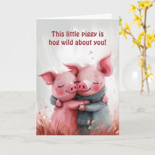 Hog Wild À propos de vous Carte Saint Valentin (Fleur jaune)