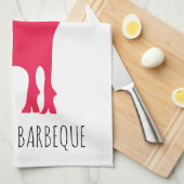 Hog Wild Barbeque Serviette de cuisine (Quart Plié)