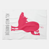 Hog Wild Barbeque Serviette de cuisine (Horizontal)