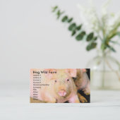 Hog Wild Boerderij Visitekaartje (Staand voorkant)