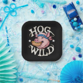 Hog Wild Papieren Bordje (Feest)