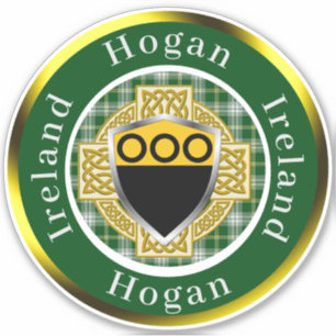 Hogan Shield & Keltisch Kruis gepersonaliseerd Sticker