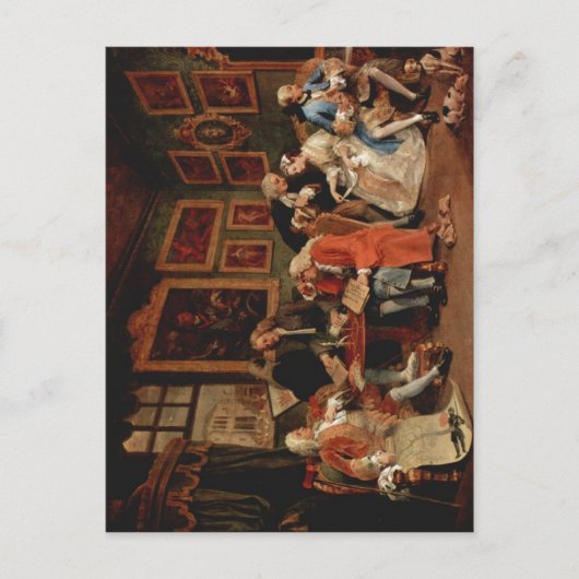 Hogarth, William Marriage ?-la-mode: Het huwelijk  Briefkaart (Voorkant)