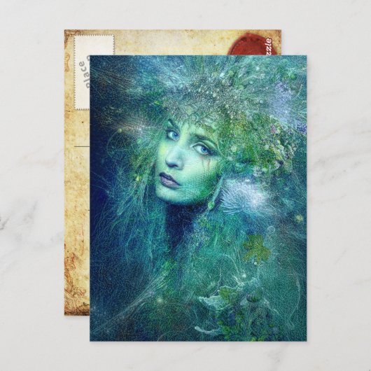 Hoge aanwezigheid van Briefkaart in water (Voorkant / Achterkant)