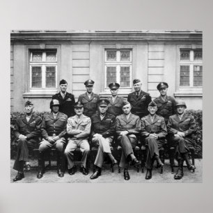 Hoge Amerikaanse militaire functionarissen uit de  Poster
