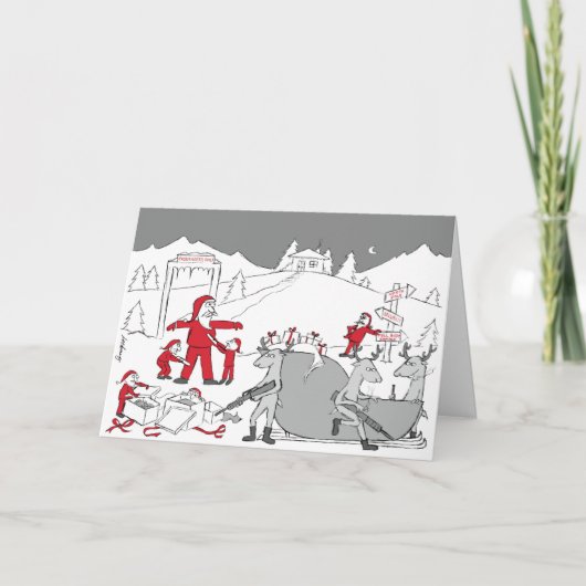 Hoge beveiliging feestdagen kaart (Voorkant)