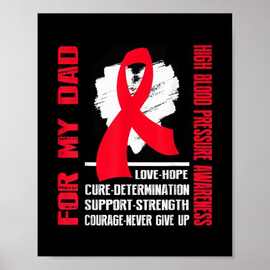 HOGE BLOEDDRUK BEWUSTMAKING VOOR mijn vader Poster (Voorkant)