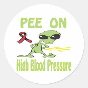 Hoge bloeddruk ronde sticker
