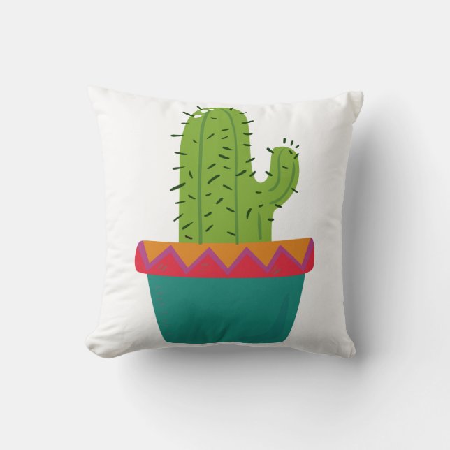 Hoge Cactus Kussen (Voorkant)