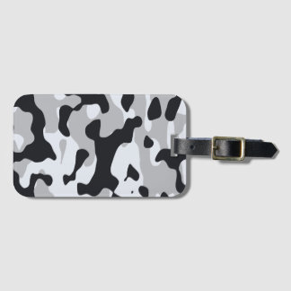 Hoge contrast stedelijke camouflage bagagelabel