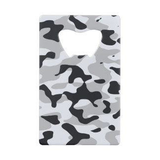 Hoge contrast stedelijke camouflage kredietkaart flessenopener