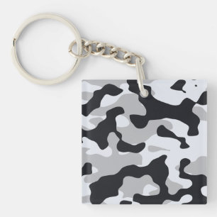 Hoge contrast stedelijke camouflage sleutelhanger