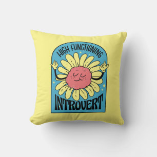 Hoge Functionerende Introverte Retro Bloem Kussen