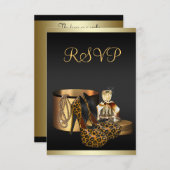 Hoge hak schoenen Leopard Gold RSVP (Voorkant / Achterkant)