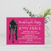 Hoge hak Stiletto Bachelorette Party Kaart (Staand voorkant)