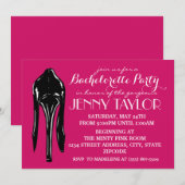 Hoge hak Stiletto Bachelorette Party Kaart (Voorkant / Achterkant)