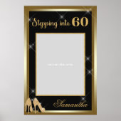 Hoge Hakken 60e Verjaardag Foto Prop Frame Goud Poster (Voorkant)