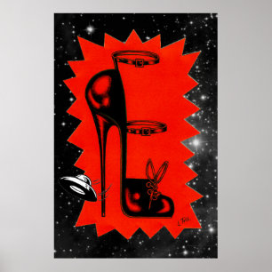 Hoge hakken in het Poster