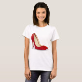 hoge hakken rood t-shirt (Voorkant volledig)