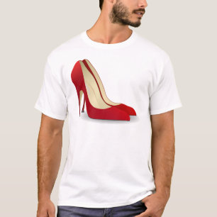 hoge hakken rood t-shirt