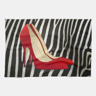 hoge hakken rood theedoek