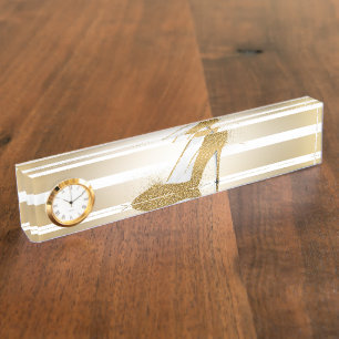  hoge hakken schoen "Meisjes beste vrienden" Naambordje