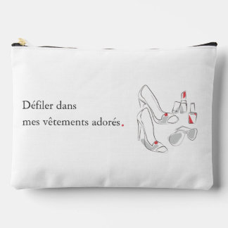 Hoge hakken, zonnebril: Line Art Cosmetic Pouch Etui
