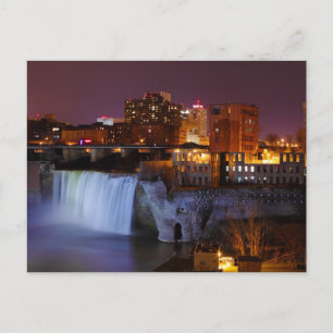 Hoge Herfsten in het centrum van Rochester New Yor Briefkaart