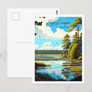Hoge Kempen België vintage reisplaats Briefkaart