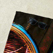 Hoge kleuren strandlaken (In situ)