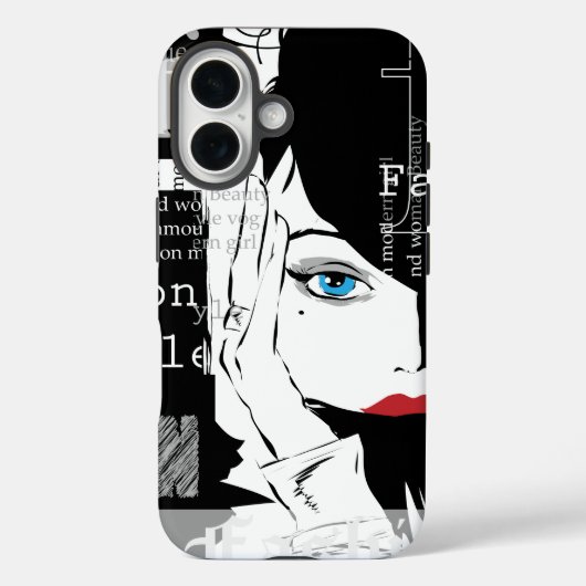 Hoge Mode Artsy iPhone case (Achterkant)