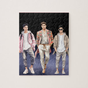 Hoge Mode Koreaanse Tiener Boys Legpuzzel