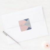 hoge mode super modern monogram vierkante sticker (Envelop)