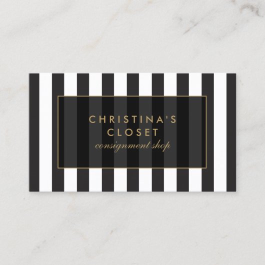 Hoge Mode zending, Boutique Visitekaartje (Voorkant)