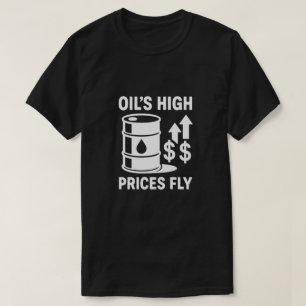 Hoge Olieprijzen Laten Oude Benzinepomp Humor Opbl T-shirt