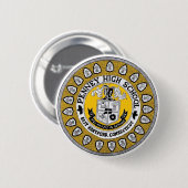 Hoge pincode ronde button 5,7 cm (Voorkant /achterkant)