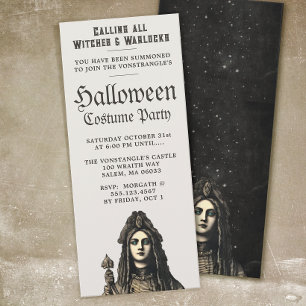 Hoge Priesteres Heksen Halloween Feest Uitnodiging