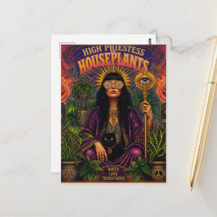 hoge priesteres van kamerplanten briefkaart