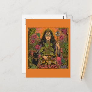 hoge priesteres van kamerplanten briefkaart