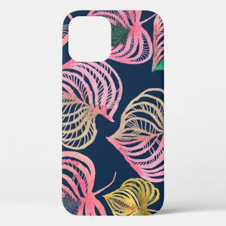 Hoge-Res Waterverf Bloemen: Gedetailleerde textuur iPhone 12 Hoesje