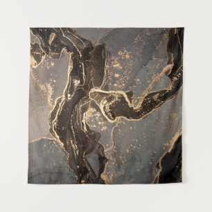 Hoge resolutie. Luxe abstracte vloeistofschilderin Wandkleed