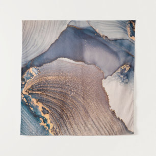 Hoge resolutie. Luxe abstracte vloeistofschilderin Wandkleed