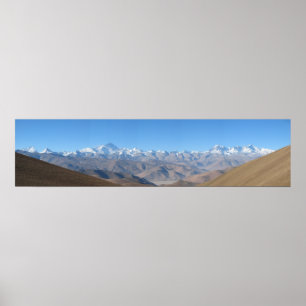 Hoge resolutie voor Mount Everest Panorama Poster