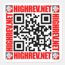 Hoge REV QR code Sticker