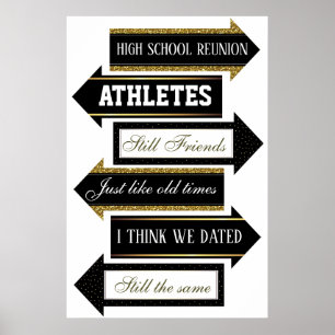 Hoge School Reünie Photobooth Pijl Rekwisieten Set Poster