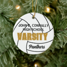 Hoge School Varsity Volleybal Foto Kerstmis