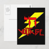 HOGE SPANNING BRIEFKAART (Voorkant / Achterkant)