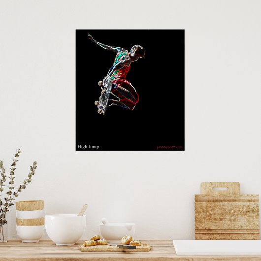 Hoge sprint poster (Keuken)