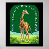 hoge staande giraffe poster (Voorkant)