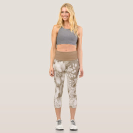 Hoge taille Capris  kanten ontwerp